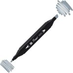 Tinge Twin BG5 Blue Grey Çift Uçlu Markör Kalem