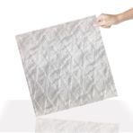 Tink 3 Boyutlu Duvar Paneli Kabartmalı Baklava Desenli Pvc 41x41 cm/ 6 Adet /1 m²