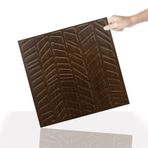 Tink 3 Boyutlu Duvar Paneli Kabartmalı Kılçık Desenli Pvc 41x41 cm/ 6 Adet /1 m²