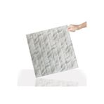 TİNK 3 Boyutlu Duvar Paneli Kabartmalı Lambiri Desen Pvc 41x41 cm/ 6 Adet /1 m² Mermer