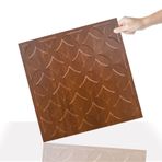 Tink 3 Boyutlu Duvar Paneli Kabartmalı Retro Desenli Pvc 41x41 cm/ 6 Adet /1 m²