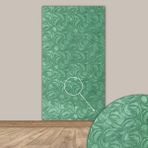 Tink 3D Kendinden Yapışkanlı Akustik Keçe Panel Modern Desenli 52X98 cm 2 Adet(1 M²) Yeşil