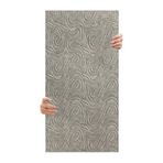 Tink 3D Kendinden Yapışkanlı Duvar Kağıdı Yeni Nesil Akustik Keçe Panel Dalgalı Desen 52x98 cm (Açık Gri, 2 Adet 1 m²)
