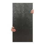Tink 3D Kendinden Yapışkanlı Duvar Kağıdı Yeni Nesil Akustik Keçe Panel Dalgalı Desen 52x98 cm (Koyu Gri, 2 Adet 1 m²)