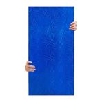 Tink 3D Kendinden Yapışkanlı Duvar Kağıdı Yeni Nesil Akustik Keçe Panel Dalgalı Desen 52x98 cm (Mavi, 10 Adet 5 m²)