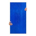Tink 3D Kendinden Yapışkanlı Duvar Kağıdı Yeni Nesil Akustik Keçe Panel Dalgalı Desen 52x98 cm (Mavi, 2 Adet 1 m²)