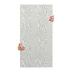 Tink 3D Kendinden Yapışkanlı Duvar Kağıdı Yeni Nesil Akustik Keçe Panel Desenli 52x98 cm (Beyaz, 10 Adet 5 m²)