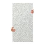 Tink 3D Kendinden Yapışkanlı Duvar Kağıdı Yeni Nesil Akustik Keçe Panel Modern Desen 52x98 cm (Beyaz, 2 Adet 1 m²)