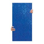 Tink 3D Kendinden Yapışkanlı Duvar Kağıdı Yeni Nesil Akustik Keçe Panel Modern Desen 52x98 cm (Mavi, 2 Adet 1 m²)