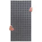 Tink Akustik Ve Dekoratif Kare Desenli Keçe Panel 45x90 Cm / 2 Adet / 0,81 M² Gri