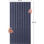 Tink Akustik ve Dekoratif Lambiri Desenli Keçe Panel 45X90 cm / 2 Adet / 0,81 M² - Lacivert - 45 x 90 cm