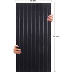 Tink Akustik ve Dekoratif Lambiri Desenli Keçe Panel 45X90 cm / 2 Adet / 0,81 M² - Siyah - 45 x 90 cm