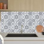 Tink Geometri Desenli Gri Zemin 4’lü 30x30 cm PVC Karo