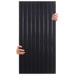 Tink Kendinden Yapışkanlı Akustik Panel, Duvar Ses Yalıtım Paneli, Ses Emici Lambiri Desenli Dekoratif Keçe Panel 45x90 Cm / 2 Adet / 0,81 M² Siyah