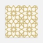 Tink Kendinden Yapışkanlı Altın Selçuklu Yıldızı Desenli Pvc Karo 30X30 cm 4'lü 0,36 M2