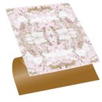 Tink Kendinden Yapışkanlı Fayans Çıkartması, Zemin Duvar Kaplama, Yapışkanlı Fayans Kaplama PVC Karo Mermer 012 Desenli 30x30 cm (56 Adet / 5 m²)
