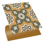 Tink Kendinden Yapışkanlı Fayans Çıkartması, Zemin Duvar Kaplama, Yapışkanlı Fayans Kaplama PVC Karo Yeşil Metraj Desenli 30x30 cm (11 ADET) 1 m²