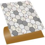 Tink Kendinden Yapışkanlı Fayans Terrazzo Petek Desenli Pvc Karo 30X30 cm (11 Adet) 1 M² - 30 x 30 - Çok Renkli