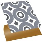 Tink Kendinden Yapışkanlı Geometrik 06 Desenli Pvc Karo 30X30 cm (4 Adet) 0,36 M2