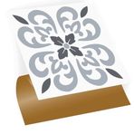 Tink Kendinden Yapışkanlı Geometrik 07 Desenli PVC Karo, Yapışkanlı Fayans Kaplama, Fayans Çıkartması, Zemin Duvar Karosu 30x30 cm (4 Adet / 0,36 m²)
