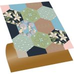 Tink Kendinden Yapışkanlı Geometrik Çiçek Desenli Pvc Karo 30X30 cm 4'lü 0,36 M2