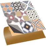 Tink Kendinden Yapışkanlı Geometrik Karma Pop Art Desenli Pvc Karo 30X30 cm (56 Adet) 5m2