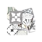 TİNK Kendinden Yapışkanlı İngiliz Desenli Pvc Karo 10x10 Cm 20'li Paket