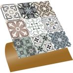 Tink Kendinden Yapışkanlı Kimono Desenli Pvc Karo 30X30 cm (11 Adet) 1m2