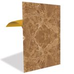 Tink Kendinden Yapışkanlı Pvc Panel, Yapışkanlı Yer Zemin Kaplama, Duvar Kaplama, Fayans Çıkartması Açık Kahverengi Mermer Desenli 41x62 Cm (12 Adet / 3 m²)