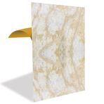 Tink Kendinden Yapışkanlı Pvc Panel, Yapışkanlı Yer Zemin Kaplama, Duvar Kaplama, Fayans Çıkartması Bej Mermer Desenli 41x62 Cm (12 Adet / 3 m²)