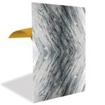 Tink Kendinden Yapışkanlı Pvc Panel, Yapışkanlı Yer Zemin Kaplama, Duvar Kaplama, Fayans Çıkartması Çizgili Gri Mermer Desenli 41x62 Cm (4 Adet / 1 m²)