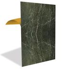 Tink Kendinden Yapışkanlı Pvc Panel, Yapışkanlı Yer Zemin Kaplama, Duvar Kaplama, Fayans Çıkartması Siyah Yeşil Mermer Desenli 41x62 Cm (4 Adet / 1 m²)