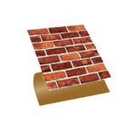 TİNK Kendinden Yapışkanlı Seramik Kaplama Kırmızı Tuğla Desenli Pvc Karo 30x30 Cm (11 ADET) 1m2