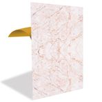 Tink Kendinden Yapışkanlı Yer Zemin Kaplama, Duvar Kaplama, Fayans Çıkartması Kehribar Mermer Desenli PVC Panel 41x62 cm (4 Adet / 1 m²)