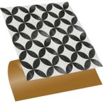 Tink Kendinden Yapışkanlı Yuvarlak Retro Desenli Pvc Karo 30x30 cm 11 Adet 1m2