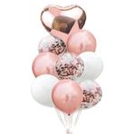 Tinky Winky Bride To Be Rose Kalpli Konfetili Doğum Günü Balon Set winky794