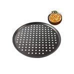 Tinky Winky Delikli Pizza Tepsisi 31 cm Siyah