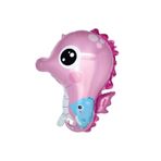 Tinky Winky Deniz Atı Folyo Balon Deniz Doğum Günü Konsepti & Hayvan Figürlü Parti Balonu Pembe Renk 66 Cm pembe