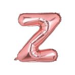 Tinky Winky Folyo Balon Büyük Boy Z Harfi Helyum Balon 100 Cm Rosegold Renk Bride To be Bekarlığa Veda Z