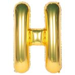 Tinky Winky Folyo Balon H Harfi Helyum Balon 36 Cm Gold Renk - A Harf Balon - Harf Folyo Balon Gold Ballons H