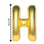 Tinky Winky Folyo Balon H Harfi Helyum Balon 40 Cm Gold Renk gold