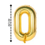 Tinky Winky Folyo Balon O Harfi Helyum Balon 40 Cm Gold Renk gold