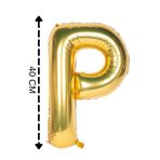 Tinky Winky Folyo Balon P Harfi Helyum Balon 40 Cm Gold Renk gold