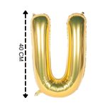 Tinky Winky Folyo Balon U Harfi Helyum Balon 40 Cm Gold Renk gold