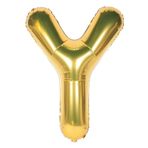 Tinky Winky Folyo Balon Y Harfi Helyum Balon 100 Cm Gold Renk - Y Harf Balon - Harf Folyo Balon Y