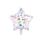 Tinky Winky Havai Fişekli Yıldız Folyo Balon - 18 Inç (45 CM) - Yıldız Balon Havai Fişekli