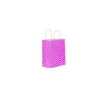 Tinky Winky Kağıt Kraft Çanta Fuşya Puantiyeli 25x12x31 /hediye Poşeti 3'lü