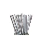 Tinky Winky Kağıt Pipet 20 Cm - 06mm. Parlak Gümüş / 25 Adet gümüş