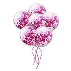 Tinky Winky Mor Konfetili Şeffaf Balon 10 Adet Içi Gözüken Pullu Balon Balon Pulu Renksiz Balon winky560