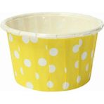 Tinky Winky Muffin Cupcake Kek Kalıbı Kapsülü Puantiyeli Özel Pet Kapsül 20'li - Sarı